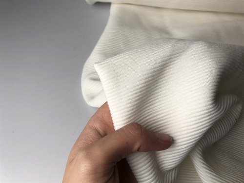 Jersey - offwhite og små riller